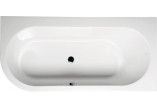 Asymmetric bathtub 165x80x48cm Polysan ASTRA R, white