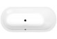 Asymmetric bathtub 165x90x48cm Polysan ASTRA R, white