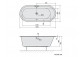 Asymmetric bathtub 165x90x48cm Polysan ASTRA R, white