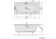 Bathtub oval 165x75x48cm Polysan ASTRA O, white