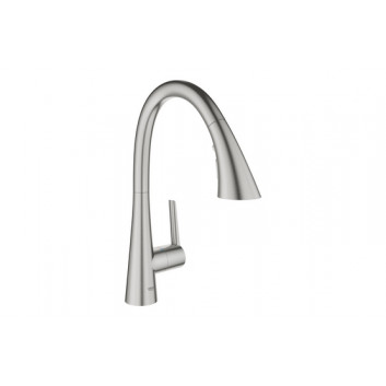 Sink mixer single lever, Grohe Zedra, stainless steel