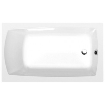 Bathtub rectangular 165x75x48cm Polysan ASTRA B, white