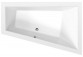 Asymmetric bathtub 180x120x50cm Polysan TRIANGL L, left, white