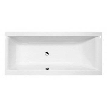 Bathtub square with frame 175x175x50cm Polysan CLEO, white