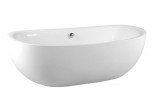 Bathtub rectangular 170x70x48cm Polysan CLEO, white