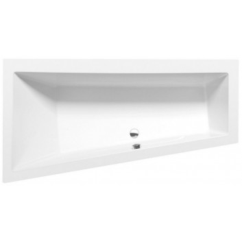 Bathtub rectangular 130x70x39cm Polysan LILY, white