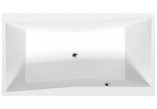 Bathtub rectangular 180x100x49cm Polysan QUEST, right, white