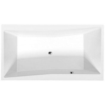 Asymmetric bathtub 170x90x45cm Polysan ANDRA R, right, white