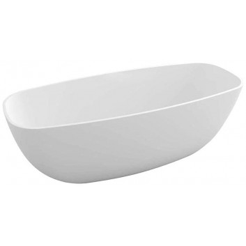 Bathtub oval 190x95x46cm Polysan STADIUM, , white