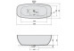 Bathtub oval 190x95x46cm Polysan STADIUM, , white