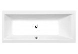 Bathtub rectangular 160x70x48cm Polysan CLEO, white mat