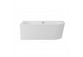 Bathtub rectangular Besco Shea, 160x70cm, acrylic, white