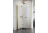 Shower cabin Radaway Nes Brushed Gold KDD B90, part right, door folding, 900x2000mm, profil gold szczotkowany