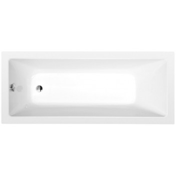 Bathtub rectangular 160x70x39cm Polysan NOEMI, white