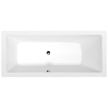 Bathtub rectangular 170x70x39cm Polysan NOEMI, white