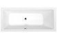 Bathtub rectangular 170x70x39cm Polysan NOEMI, white