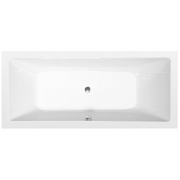 Bathtub rectangular 170x75x39cm Polysan MIMOA, white