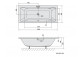 Bathtub rectangular 170x75x39cm Polysan MIMOA, white