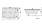 Bathtub rectangular 180x80x39cm Polysan KRYSTA, white