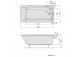 Bathtub oval 185x80x47cm Polysan VIVA O, white