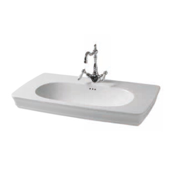 Wall-hung washbasin ArtCeram Civitas 90x50, black shine