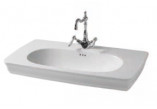 Wall-hung washbasin ArtCeram Civitas 90x50, white shine