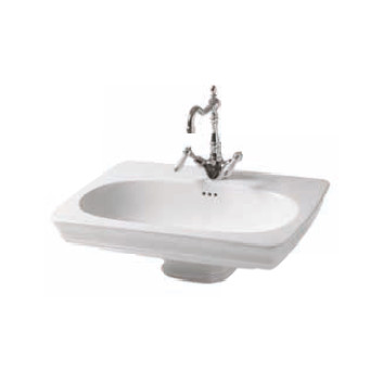 Wall-hung washbasin ArtCeram Civitas 68x50, white shine