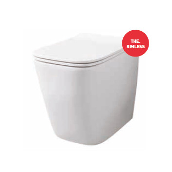 Bowl WC ArtCeram A16 standing bezrantowa 36x52cm, white