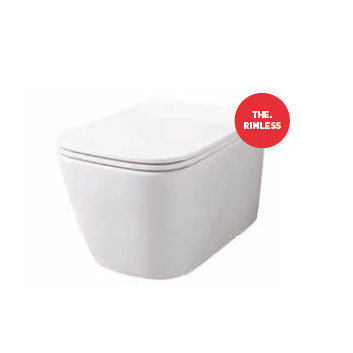 Bowl WC hanging ArtCeram A16 Mini 36x45 cm, Rimless white