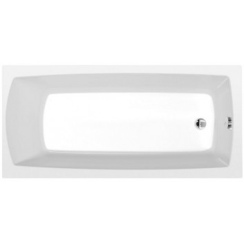 Bathtub rectangular 140x70x39cm Polysan LILY, white