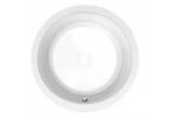 Round bathtub 165x48cm Polysan OBLO, white