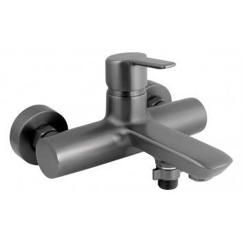 Wall mounted bath mixer, Deante Arnika, titanium