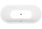 Asymmetric bathtub 185x80x47cm Polysan VIVA R, right, white