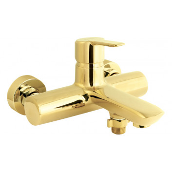 Wall mounted bath mixer, Deante Arnika, gold