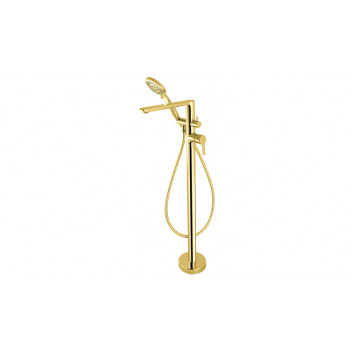 Wall mounted bath mixer, Deante Arnika, gold