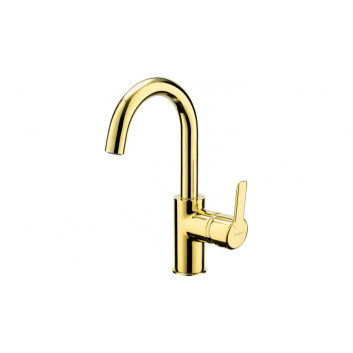 Washbasin faucet tall , Deante Arnika, gold