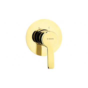 Shower mixer wall mounted, Deante Arnika, gold