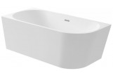 Bathtub acrylic Deante Silia 160x75 cm corner/freestanding left - white