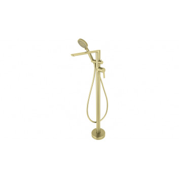 Wall mounted bath mixer, Deante Arnika, gold szczotkowane