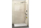 Shower enclosure freestanding 100x200cm Walk-in, Huppe Select+, transparent glass, profile color silver mat