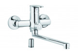 Mixer umywalkowo-bath wall mounted with elongated spout z podłączeniem for hose, Deante Chaber, chrome