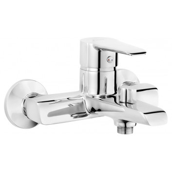 Mixer umywalkowo-bath wall mounted with elongated spout z podłączeniem for hose, Deante Chaber, chrome