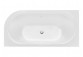 Bathtub rectangular Besco Shea, 160x70cm, acrylic, white