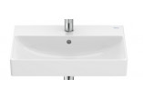 Washbasin wall mounted small 50cm Roca ONA Compacto FINECERAMIC® , with tap hole, White