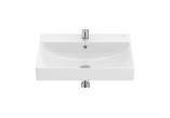 Washbasin wall mounted 55cm Roca ONA FINECERAMIC® , with tap hole, White