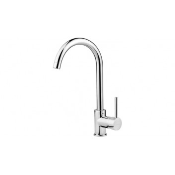 Wall mounted washbasin faucet z dźwignią Clinic, Deante Corio, chrome