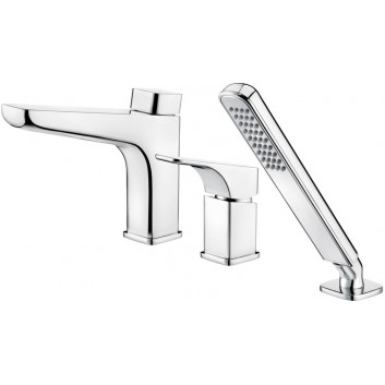 Wall mounted washbasin faucet -Eco-głowica, Deante Corio, chrome