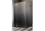 Door cabins Radaway Essenza Pro Black KDJ 100, right, 1000x2000mm, glass transparent, black profil