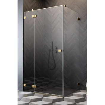 Door cabins Radaway Essenza Pro Black KDJ 100, right, 1000x2000mm, glass transparent, black profil