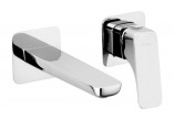 Shower mixer wall mounted, Deante Hiacynt, chrome